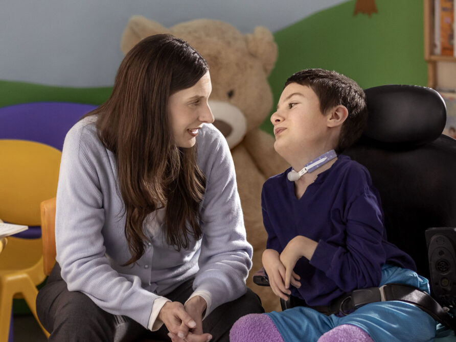 Physician with patient