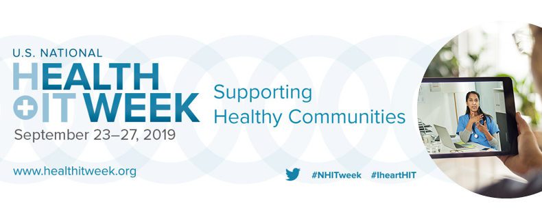 Image promoting Health IT week