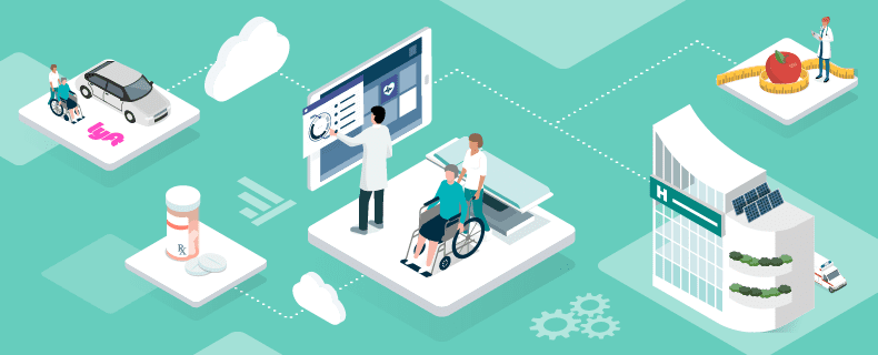 Graphical representation of doctor using EHR tool for patient care