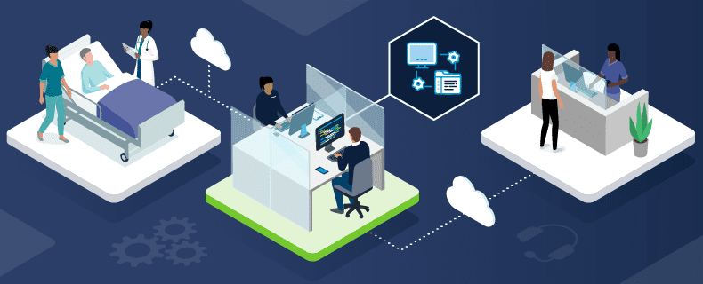 Graphical representation of tech support services.