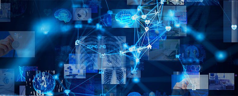 Graphical representation of medical technology.