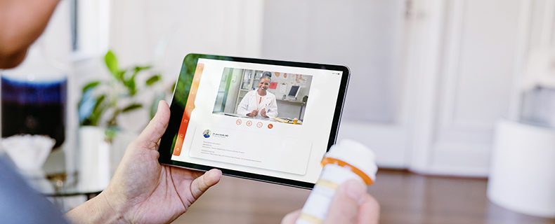 Image of telehealth app