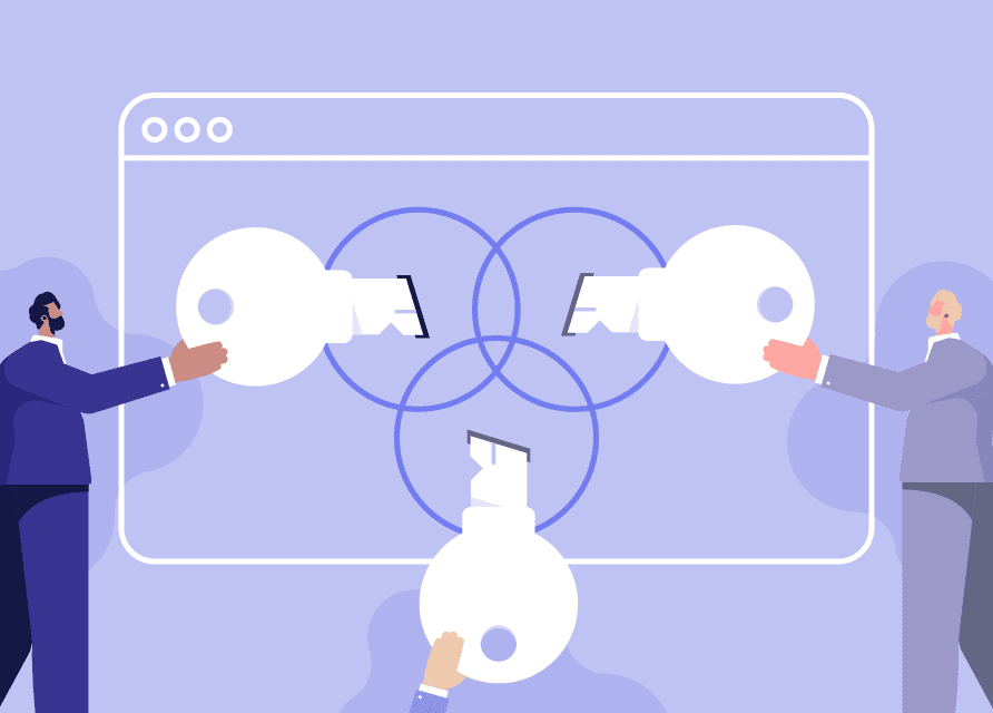 two people holding keys