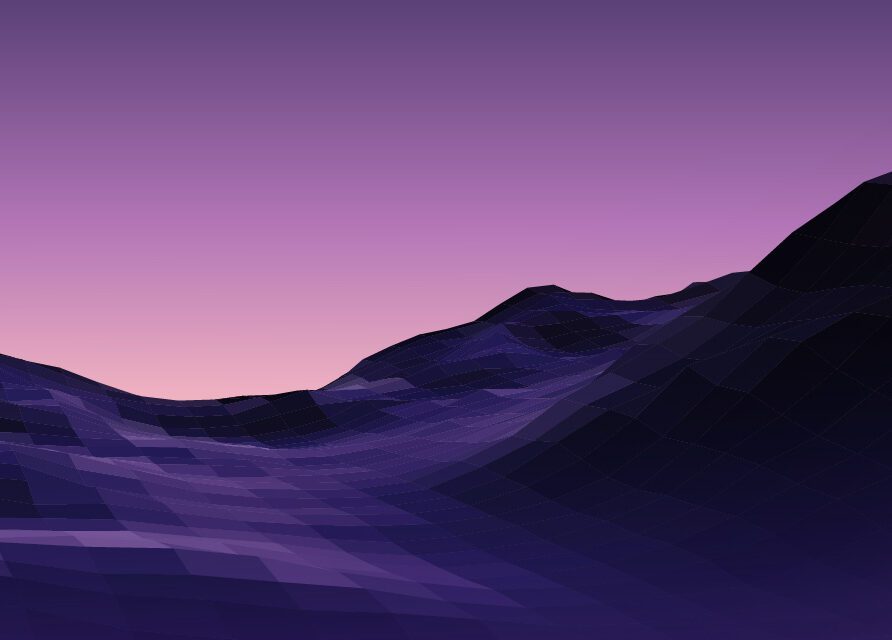 Purple mountains