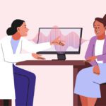 doctor talking to patient face to face