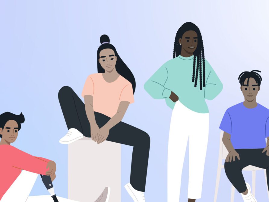 Graphical representation of Diverse individuals