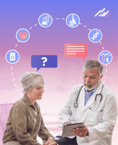 doctor talking to patient