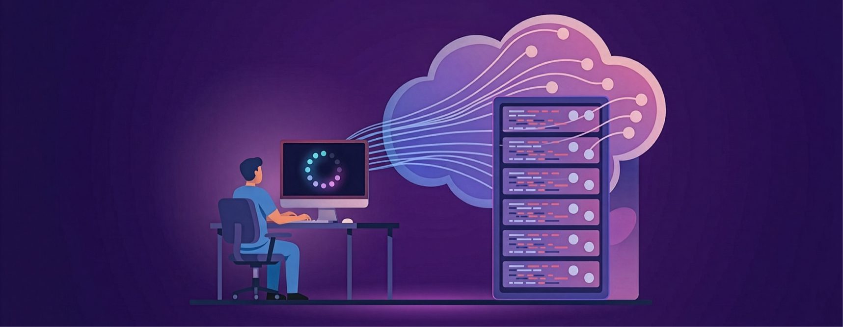 computer and cloud imagery